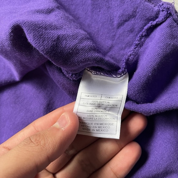 Nike LSU Tigers Football Long Sleeve  Shirt Purple Men XLarge Thermal - Picture 6 of 8